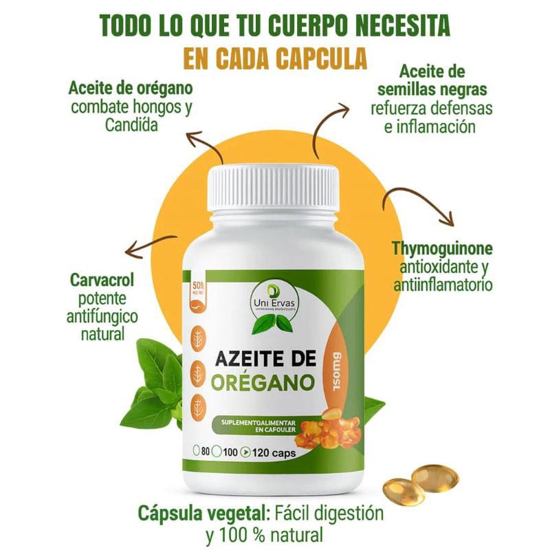 ACEITE DE ORÉGANO 60 CAPSULAS