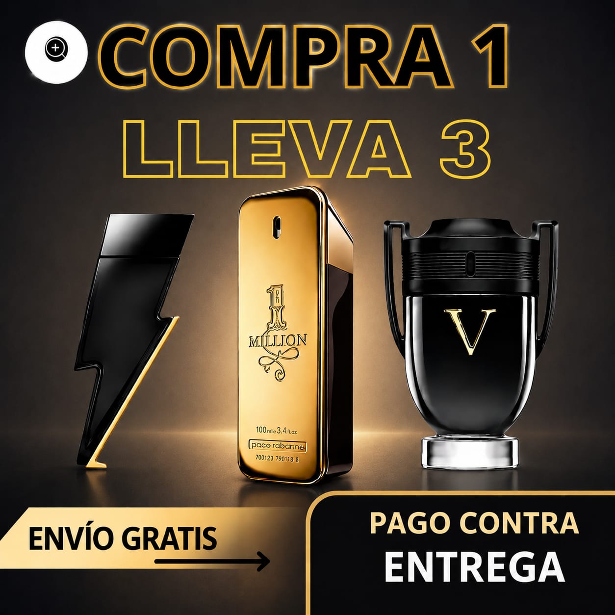 KIT 3 PERFUMES MASCULINO IRRESISTIBLES DE 100 ML
